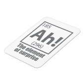 O, ja. Element of Surprise Funny Chemistry Joke Magneet (Linkerzijde)