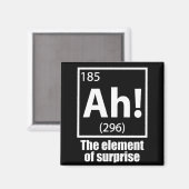 O, ja. Element of Surprise Funny Chemistry Joke Magneet (Voorkant / Achterkant)