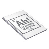 O, ja. Element of Surprise Funny Chemistry Joke Notitieboek (Rechterzijde)