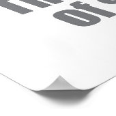 O, ja. Element of Surprise Funny Chemistry Joke Poster (Hoek)