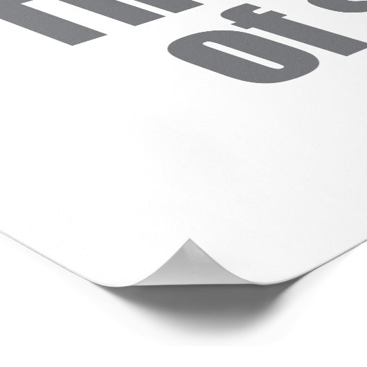 O, ja. Element of Surprise Funny Chemistry Joke Poster (Hoek)