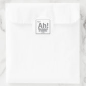 O, ja. Element of Surprise Funny Chemistry Joke Ronde Sticker (Tas)