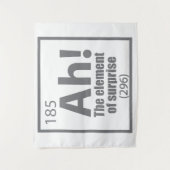 O, ja. Element of Surprise Funny Chemistry Joke Wandkleed (Voorkant)