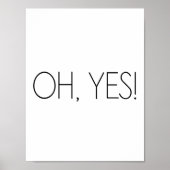 O ja! - Minimalistisch Poster (Voorkant)