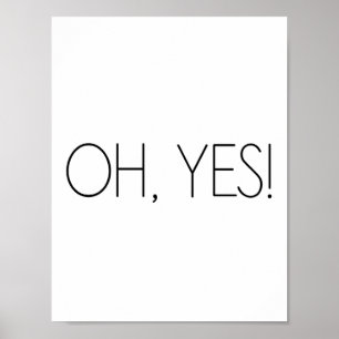 O ja! - Minimalistisch Poster