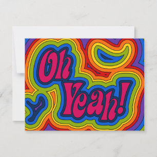 O ja! Uitnodiging/aankondiging Kaart
