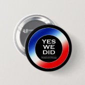 O Ja, we deden Obama - Button (Voorkant /achterkant)
