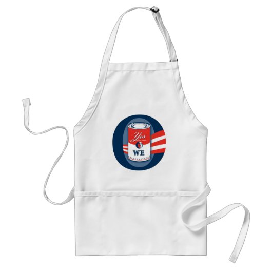 "O, ja we kunnen" Apron. Standaard Schort (Voorkant)