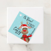 O jee! 2021 was een gekkenjaars briefkaart klassie bedankjes labels (In situ)