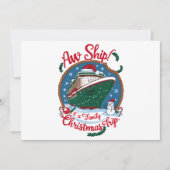 O jee, het is een gezamenlijke kerst-cruise vakant feestdagenkaart (Voorkant)