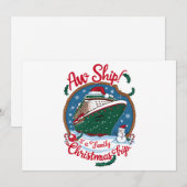 O jee, het is een gezamenlijke kerst-cruise vakant feestdagenkaart (Voorkant / Achterkant)
