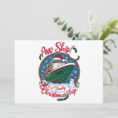 O jee, het is een gezamenlijke kerst-cruise vakant feestdagenkaart (Staand voorkant)