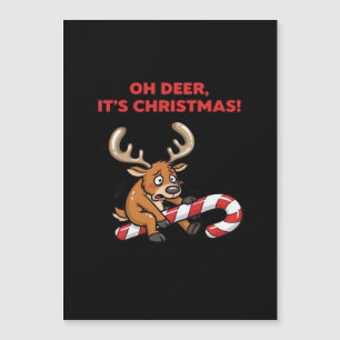 O jee het is kerst Gestresste rendieren met zoetig