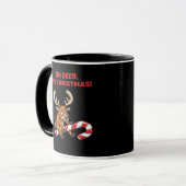 O jee het is kerst Gestresste rendieren met zoetig Mok (Voorkant links)