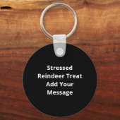O jee, het is kerst, gestreste rendieren met zoeti sleutelhanger (Achterkant)