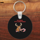 O jee, het is kerst, gestreste rendieren met zoeti sleutelhanger (Voorkant)