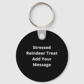 O jee, het is kerst, gestreste rendieren met zoeti sleutelhanger (Achterkant)