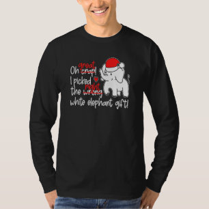 O jee ik heb het verkeerde witte olifant cadeau ge t-shirt