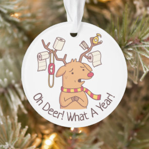 O jee, wat een jaar, rendieren en toiletpapier ornament