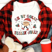 O jee wat voel ik me vrolijk Retro Kerstmis Tri-Blend Shirt