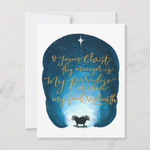 O Jezus Christus, deze woede is platte Kaart Notitiekaartje