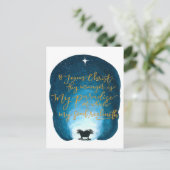 O Jezus Christus, uw kribbe is een ansichtkaart Briefkaart (Staand voorkant)