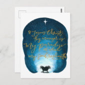 O Jezus Christus, uw kribbe is een ansichtkaart Briefkaart (Voorkant / Achterkant)