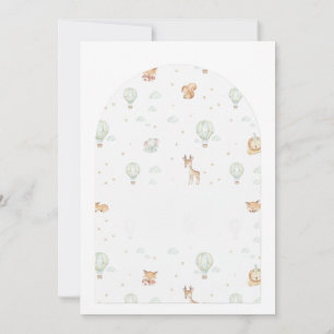 O jongen! Avontuur begint Gebogen baby shower uitn Kaart