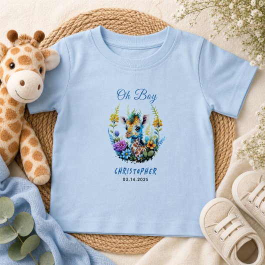 O jongen! Baby Giraffe Baby Borrel