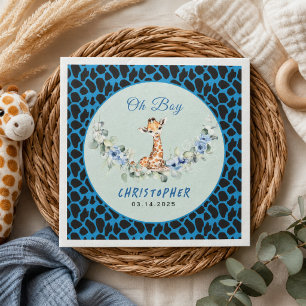 O jongen! Baby Giraffe Baby Shower  Servet