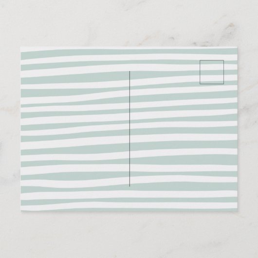 O, jongen baby shower ansichtkaart. uitnodiging briefkaart (Achterkant)