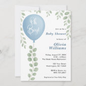 O Jongen Baby Shower Kaart (Voorkant)