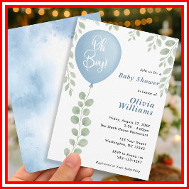O Jongen Baby Shower Kaart