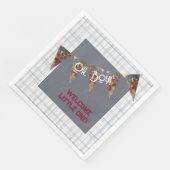 O, jongen! Baby shower servetten (Hoek)