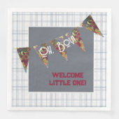 O, jongen! Baby shower servetten (Voorkant)