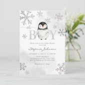 O jongen baby shower uitnodiging (Staand voorkant)