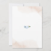 O jongen baby shower uitnodiging (Achterkant)