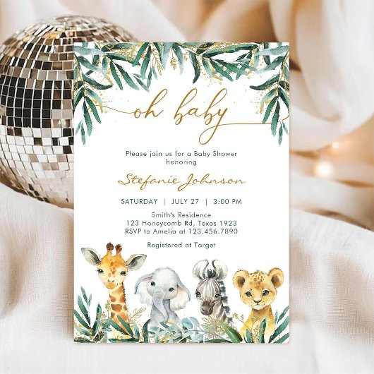 O jongen baby shower uitnodiging