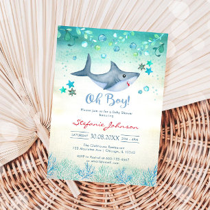O jongen baby shower uitnodiging