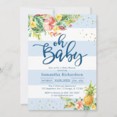 O jongen baby shower uitnodiging (Voorkant)