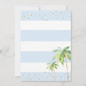 O jongen baby shower uitnodiging (Achterkant)
