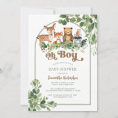 O jongen baby shower uitnodiging (Voorkant)