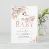 O jongen baby shower uitnodiging (Staand voorkant)