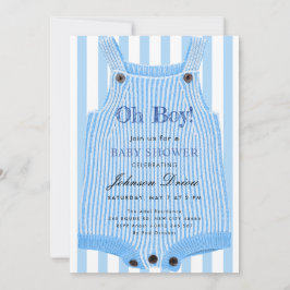 O jongen baby shower uitnodiging | Blauwe waterver