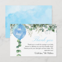 O jongen ballon groen eucalyptus baby shower