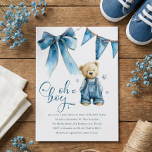 O jongen | Blauwe spijkerbaby denim baby shower