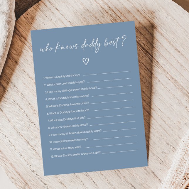 O jongen Boho Minimalistische Baby Shower Wie weet (Modern Oh Boy Baby Shower Game)