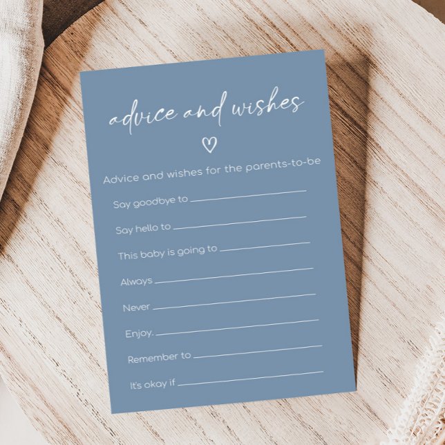 O Jongen Boho Minimalistische Shower Advies & Wens (Modern Oh Boy Baby Shower Game)