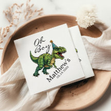O jongen! Cute Dinosaur Baby Shower