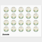 O jongen! Houtland baby shower stickers (Vel)